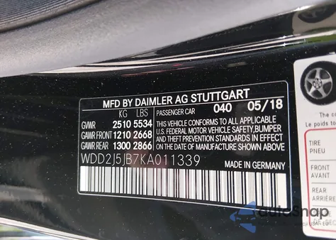 2019 Mercedes-Benz Cls 450 z USA, uszkodzony, nr VIN WDD2J5JB7KA011339
